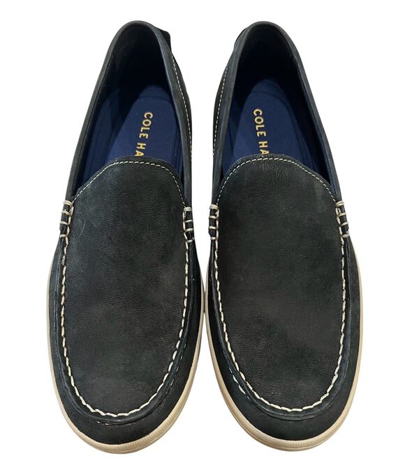 Cole Haan Men\'s C30992 Claude Venetian Black Nubuck Driving Moc Loafer  9.5  NIB